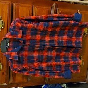 Red plaid Lee flannel